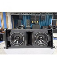 Altavoces de matriz de línea profesional de 8 pulgadas con Subwoofer Gabinete de madera PA Sistema profesional de iglesia de escenario de concierto al aire libre