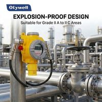 Transmetteur de gaz fixe intelligent avec écran LCD, détecteur de gaz numérique haute précision avec homologation Atex