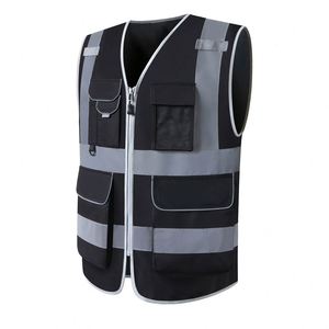 Veste réfléchissante haute visibilité avec logo personnalisé pour hommes, veste de travail très vendue, gilet de sécurité - Product Image 2