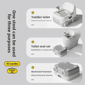 Siège de toilette en plastique à motif animal transfrontalier pour enfants et pot portable pour bébé pot prêt en stock cadeau en gros pour les enfants - Product Image 6