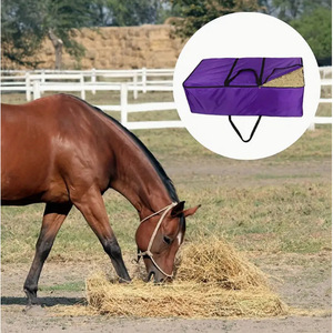 ถุงเก็บหญ้าแห้งแบบม้วน รุ่น 013 สีม่วง ทำจากวัสดุ PP สำหรับให้อาหารสัตว์ - Product Image 1