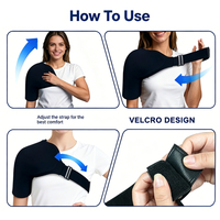 Manchon de compression en gel solide personnalisé, en Lycra souple, pour la récupération de la coiffe des rotateurs après chirurgie et les douleurs post-entraînement à l'épaule
