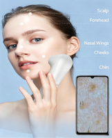 Analyseur de peau filaire J1, appareil portable de détection de la peau du visage, compatible avec IOS, Android, Harmony OS, pour salon de beauté et usage domestique