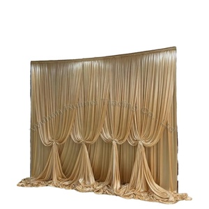 Nuovo mezzo a due strati di seta di ghiaccio tenda di garza di nozze fase decorazione di stoffa per tenda tessuto sfondo di compleanno - Product Image 5