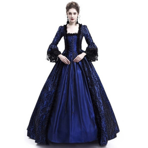 Vestido Vintage para <span class=keywords><strong>Mujer</strong></span>, Estilo Medieval Victoriano, con Encaje, Vestido Gótico <span class=keywords><strong>de</strong></span> Manga Larga, <span class=keywords><strong>Disfraz</strong></span> para Fiesta <span class=keywords><strong>de</strong></span> Cosplay, Tallas S-5XL - Product Image 2