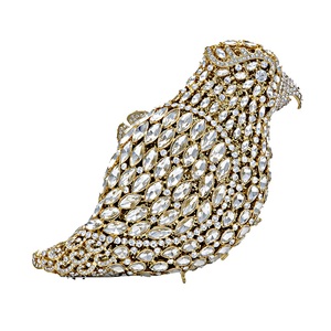 Women Delicate Bird Rhinestone <b>Clutch</b> Purse Fancy Crystal Evening Bag Luxury Handbag for Dating <b>Wedding</b> Photography - Product Image 6