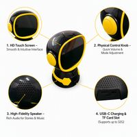 Jam Cuaca Pintar Grosir Model AI Besar Layar Sentuh Fungsi Hitung Mundur Visual Baterai 1500mAh 27Y Ruang Tamu Dapur