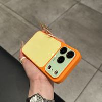 Coque de protection pour téléphone portable en verre trempé avec sangle de poignet et pare-chocs en TPU PC pour iPhone 18 17 Pro Max Plus