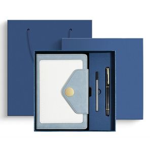 Souvenir Corporate Office Promotion Printed A5 PU Leather Notebook with Pen Custom <b>Small</b> Business Corporate <b>Gift</b> <b>Box</b> Set - Product Image 2