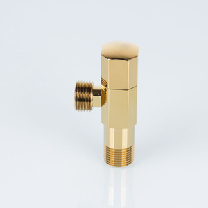 Robinet d'angle double sortie en laiton robuste à 2 voies pour le contrôle de l'eau - Product Image 4