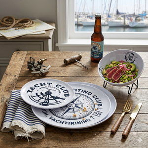 Vajilla de Melamina Estilo Marinero al por Mayor para Fiestas de Verano <span class=keywords><strong>en</strong></span> <span class=keywords><strong>la</strong></span> <span class=keywords><strong>Playa</strong></span> y <span class=keywords><strong>en</strong></span> Casa, Juego de Cena de Melamina Irrompible para Picnic al Aire Libre - Product Image 3