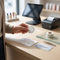 Étiquette adhésive RFID UHF programmable et imprimable sur mesure 13,56 MHz pour la gestion d'entrepôt, réutilisable