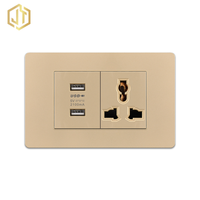 Hub d'alimentation de voyage mondial avec prise universelle à 3 broches et chargeur USB double pour plus de 150 pays Téléphones dans les hôtels Dortoirs