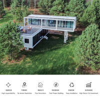 Maison préfabriquée mobile portable, petite, modulaire, en forme de cabane, de conteneur, d'hôtel, de villa, de bureau pour camping, complexe hôtelier