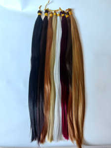 22-дюймовые прямые синтетические волосы для плетения, 150 г, для косичек и афроплетений, для чернокожих женщин - Product Image 4