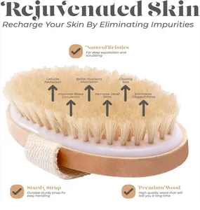 Super Long Curved Handle Pig Mane Bath <b>Brush</b> Foldable for Bathing Cleaning Rubbing Back Brushing - Product Image 3