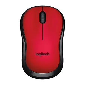 Logitech Official M220 Red Mute Silent Symmetry 2.4ghz Mini Optical Ergonomic PC USB Receiver Gaming Rechargeable Wireless Mouse