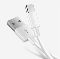Kabel Data pengisi daya Cepat 12W Real USB, IP-ULT grosir murah, kabel Data pengisian cepat, USB-C putih, panjang 1M 1.5M 2M