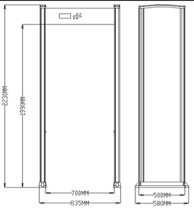 <span class=keywords><strong>Detector</strong></span> de Metais WTMD com Preço de Atacado, Alta Sensibilidade e Sensibilidade Ajustável, 6/12/18 Zonas, para Escolas ou Metrôs - Product Image 6