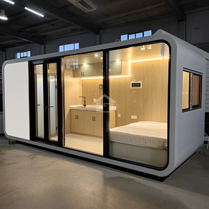 Mini Casa Contenedor Moderna <span class=keywords><strong>de</strong></span> 20 pies, Tipo Apple, <span class=keywords><strong>de</strong></span> Ensamblaje Rápido, con Panel Sándwich, para Dormitorio, Villa, Apartamento, Oficina o <span class=keywords><strong>Edificio</strong></span> - Product Image 2