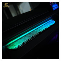Kit d'éclairage LED intérieur K7 6-en-1 pour panneaux de portières de voiture avec options de garnitures multi-longueurs pour les distributeurs