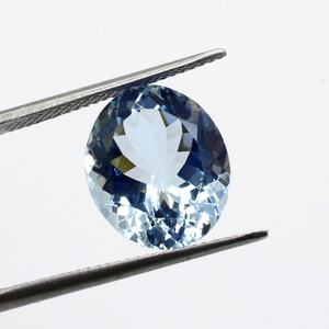 Piedra preciosa aguamarina natural corte ovalado azul 7.00Cts para la fabricación de joyas - Product Image 4