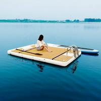Plateforme flottante gonflable en PVC 3x2x0.2M pour sports nautiques, ponton de loisirs pour yacht et rivière