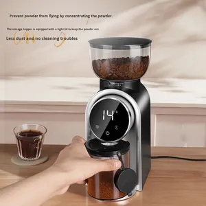 Cafetière italienne intelligente avec écran tactile, en acier inoxydable, réglable, pour café en grains - Product Image 1