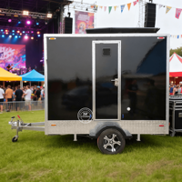 Remorque de toilettes et de douches de luxe portable à 2 postes, toilettes VIP, design moderne et écologique pour les écoles et les parcs