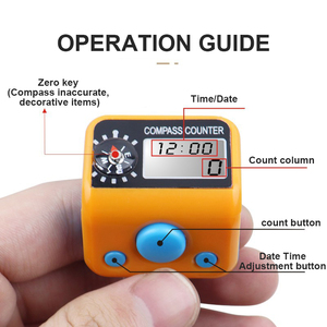 Compteur <span class=keywords><strong>de</strong></span> prières islamique numérique à <span class=keywords><strong>main</strong></span>, <span class=keywords><strong>avec</strong></span> boussole électrique, écran LCD à 5 chiffres réinitialisable, compteur <span class=keywords><strong>de</strong></span> tasbih - Product Image 4