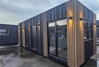 Maisons préfabriquées modernes, kit de cabane, maison triangulaire à ossature, maison préfabriquée modulaire mobile, mini-maison
