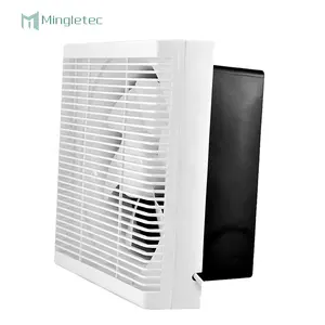 6 8 10 12 inç enerji tasarrufu iyi kalite yüksek verimlilik kare duvar montaj egzoz fanı ile ızgara