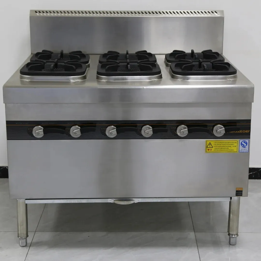 Custom 6 Burner LPG Gas Stove Cooker Big Butane Wok Portable Electric Powered for Outdoor Industrial Use Various Sizes