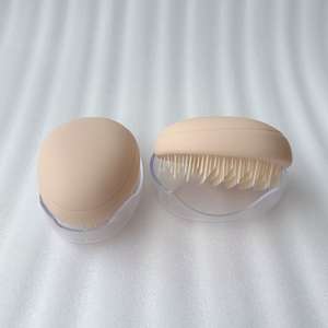 Cepillo de masaje de pelo de mano compacto de fábrica, peine de champú de <span class=keywords><strong>dientes</strong></span> de nailon suave para la cabeza del cuero cabelludo, cojín limpio - Product Image 2