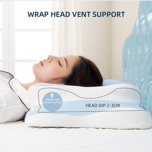 Oreiller moderne en mousse à mémoire de forme écologique <span class=keywords><strong>pour</strong></span> un sommeil sain, soutien cervical géométrique, compagnon idéal <span class=keywords><strong>pour</strong></span> les couples au lit - Product Image 3