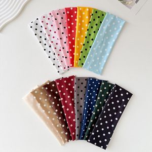 Bandeau élastique à pois pour le yoga, bandeau de maquillage absorbant la transpiration, accessoire capillaire pour le sport et le fitness pour femmes - Product Image 3