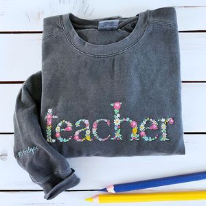 Ohio State Sweatshirt ou sweat à capuche brodé Gift - Est 1803 Red Carnation Flower - Product Image 6