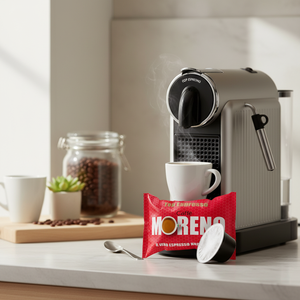 Set di 100 Capsule di Caffè Moreno Compatibili con Modo Mio [0,13/Capsule] in Metallo, Alluminio, Plastica e Ceramica - Product Image 3