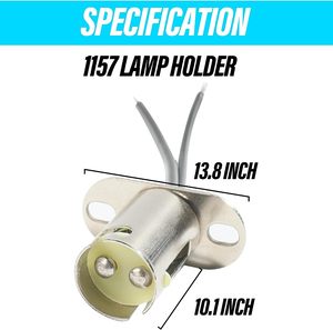 <span class=keywords><strong>BAY15D</strong></span> 1157 Ba15d BA15S 1156 Xe Dẫn ổ cắm <span class=keywords><strong>BAY15D</strong></span> 1157 Adapter 12V Xe Dẫn bóng đèn ổ cắm - Product Image 6