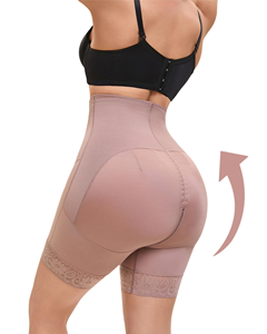 Bragas transpirables de compresión firmes para mujer, bragas con control de barriga con faja ajustable, pantalones cortos ajustados con cremallera dorada, XS XL - Product Image 2
