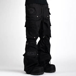 ديزنيو واسعة الساق مستقيمة تصميم الجينز الرجال مخصص القطن متعدد الجيوب يتوهم الشارع الجينز المطبوعة للرجال - Product Image 3