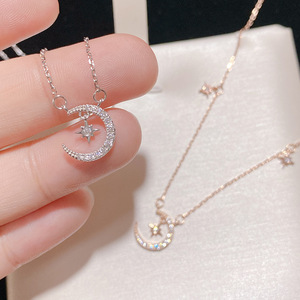 Collar Starlight Moon para Mujer, Estilo Lujoso y Exclusivo, Novedad 2024, Cadena para Clavícula, Regalo de Cumpleaños Perfecto para la Mejor Amiga - Product Image 2