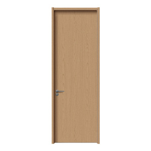 Puerta Minimalista de MDF con Panel de Vidrio, Aislamiento Acústico, para Hogar u Oficina, Superficie Acabada, Apertura Lateral - Product Image 2
