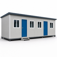 Unité de dortoir mobile préfabriquée à huit lits superposés pour le logement du personnel des camps de travail