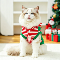 Costume de renne amusant pour chien, tenue de Noël pour animal de compagnie, manteau chaud d'hiver pour chien, harnais, laisse, vêtements pour animaux de compagnie, pull pour petits et grands chiens