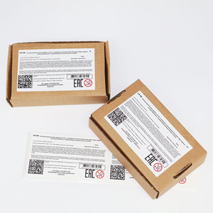 Etiquetas de Certificación EAC Personalizadas B2B, Etiquetas Impermeables UA/Ukr Rusas, Etiquetas de Embalaje para Exportación con Código de Barras y Código QR - Product Image 4