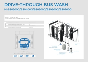 Machine de lavage de bus et camions à 6 brosses, entièrement automatique, pour lavage de carrosseries de bus, lavage en tunnel automatique, modèle M-BS0600G Autom - Product Image 5
