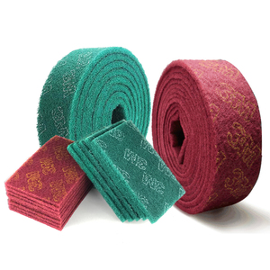 3m 7447 nylon màu Đỏ cọ rửa mài mòn Pad công nghiệp Nylon cọ rửa pad cho derusting & descaling - Product Image 2