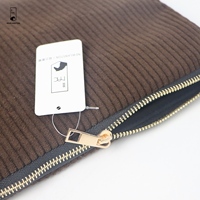 Housse pour ordinateur portable en velours côtelé, sacoche souple antichoc, étui vintage pour tablette et appareil portable