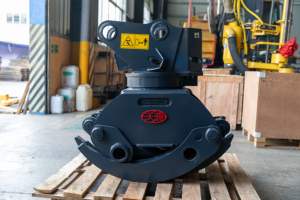 Grappin pour bois rond et bois d'œuvre pour excavateur de 55, 65, 70, 75, 80, 95 tonnes, grappin hydraulique rotatif pour bois rond - Product Image 5